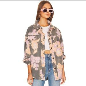 Free People We The Free Printed Ruby Shacket Jacket Size Large